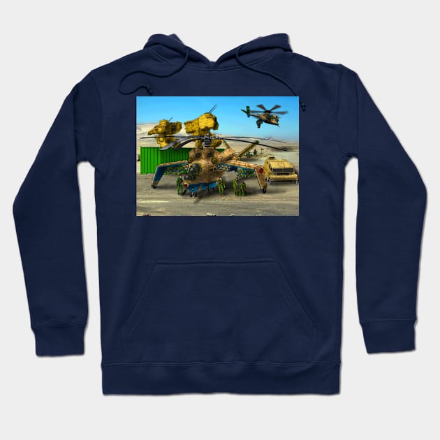 Thorntail Attack Helicopter Hoodie by Oswald's Oddities